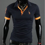 Summer Casual Turndown Collar Short Sleeve Fashion Tops Tees
